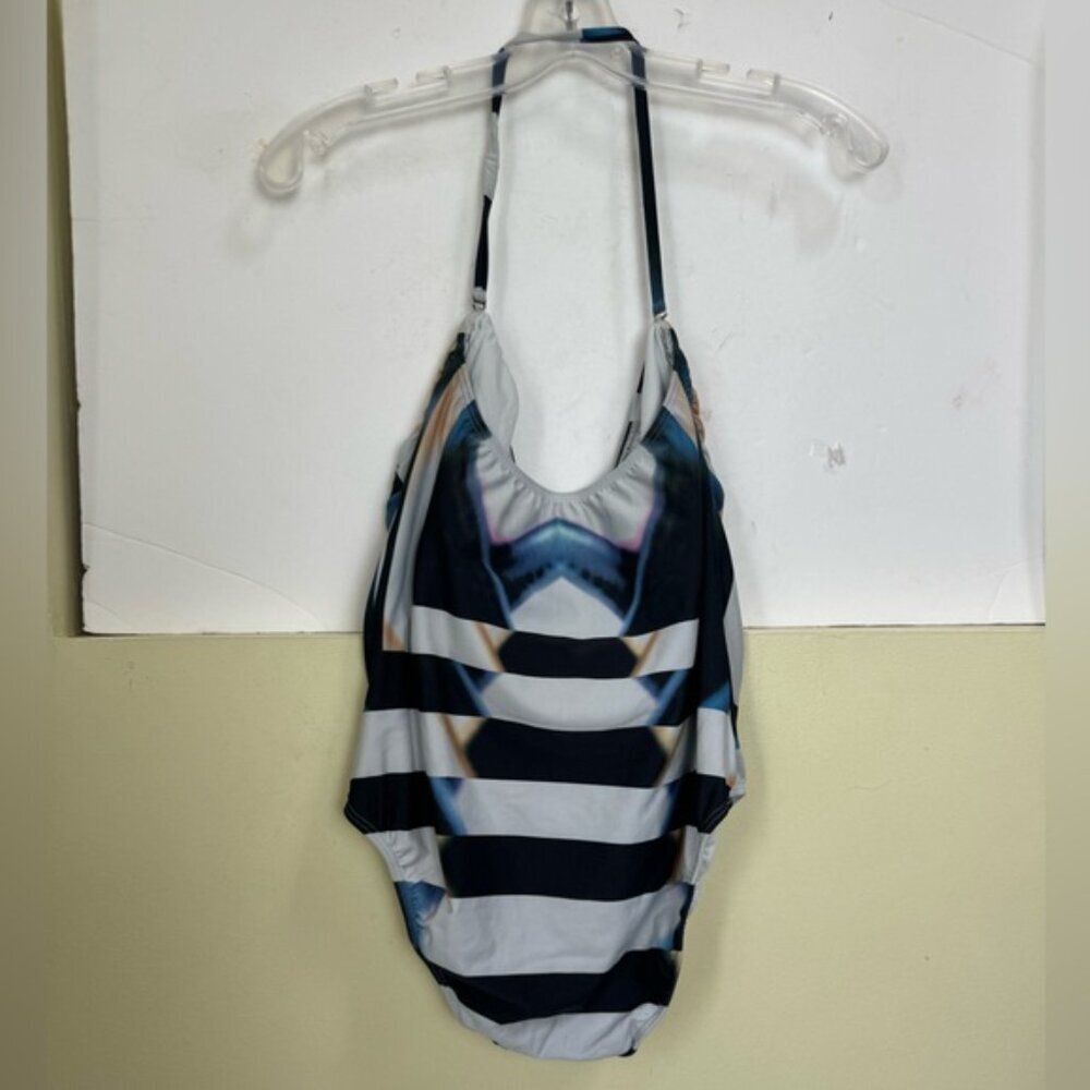 Lenny Niemeyer Luxury Print Halter Removable 1 Piece Swimsuit Adjustable Strap - Picture 5 of 15